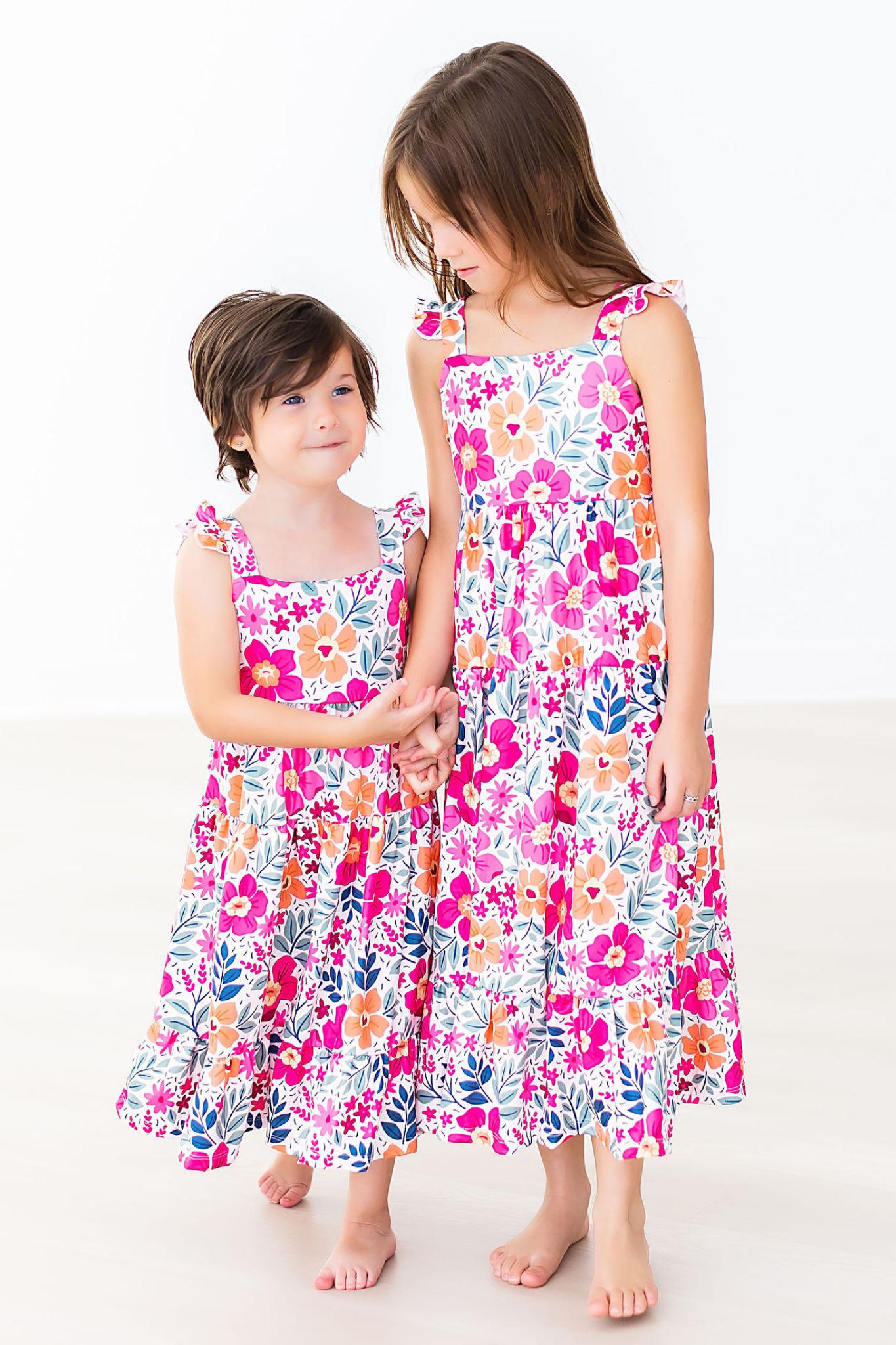 Garden Party Ruffle Maxi Dress-Mila & Rose ®