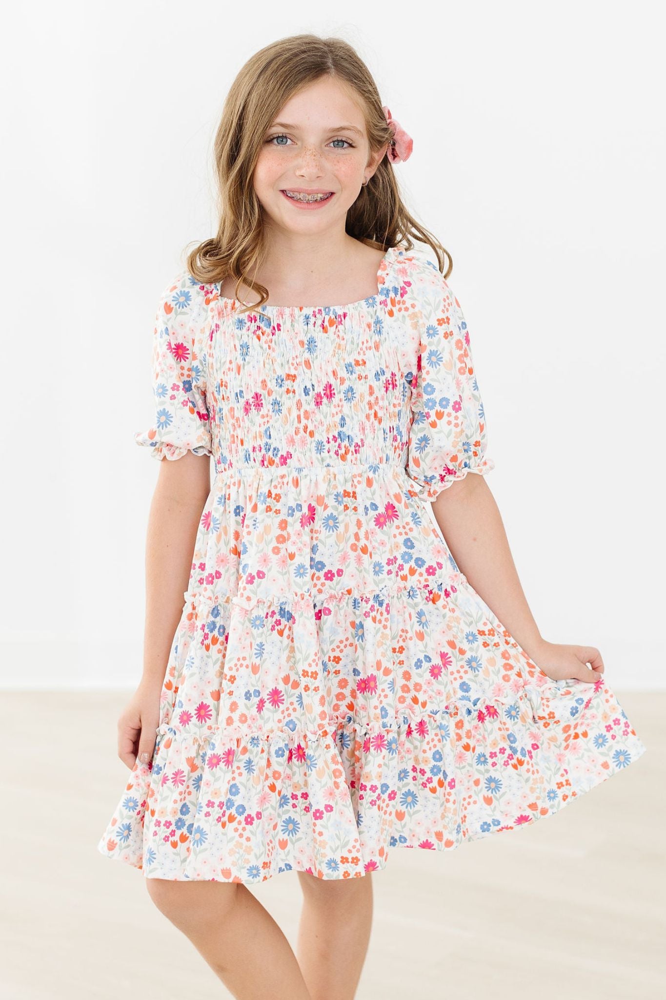 Meadow Magic Smocked Ruffle Dress-Mila & Rose ®