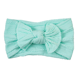 Mint Cable Knit Nylon Headwrap-Mila & Rose ®