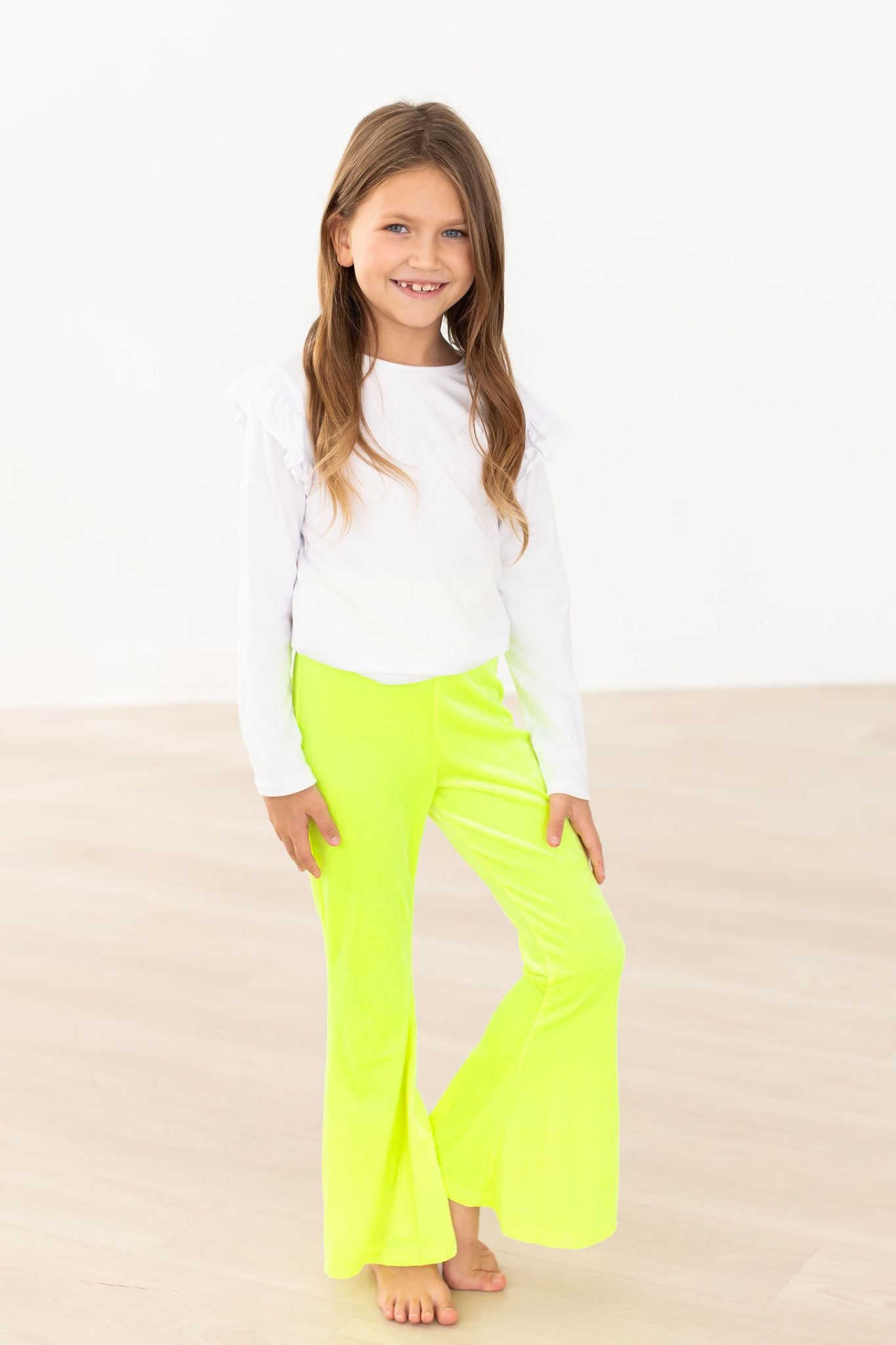 SALE Neon Yellow Velvet Bells-Mila & Rose ®