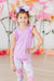 Bright Lilac S/S Ruffle Tee-Mila & Rose ®