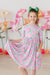 Butterfly Garden 3/4 Sleeve Pocket Twirl Dress-Mila & Rose ®