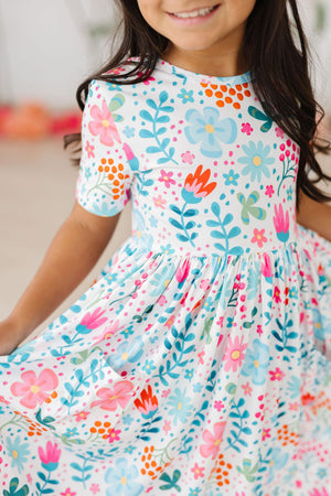 Sunlit Garden S/S Pocket Twirl Dress-Mila & Rose ®