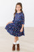 Halloween Stars 3/4 Sleeve Pocket Twirl Dress-Mila & Rose ®