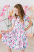Pretty in Purple S/S Pocket Twirl Dress-Mila & Rose ®