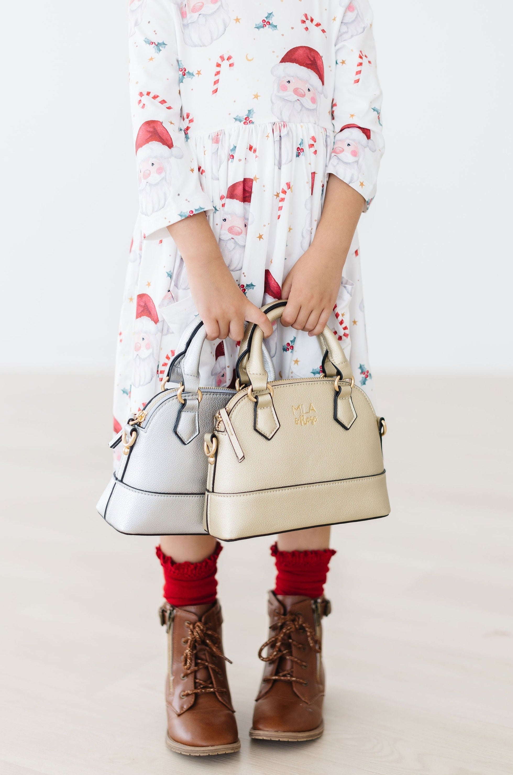 Gold Metallic Girl's Crossbody Purse-Mila & Rose ®
