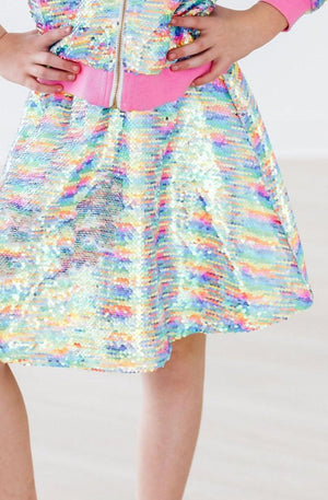 Sprinkles Flip Sequin Twirl Skirt-Mila & Rose ®