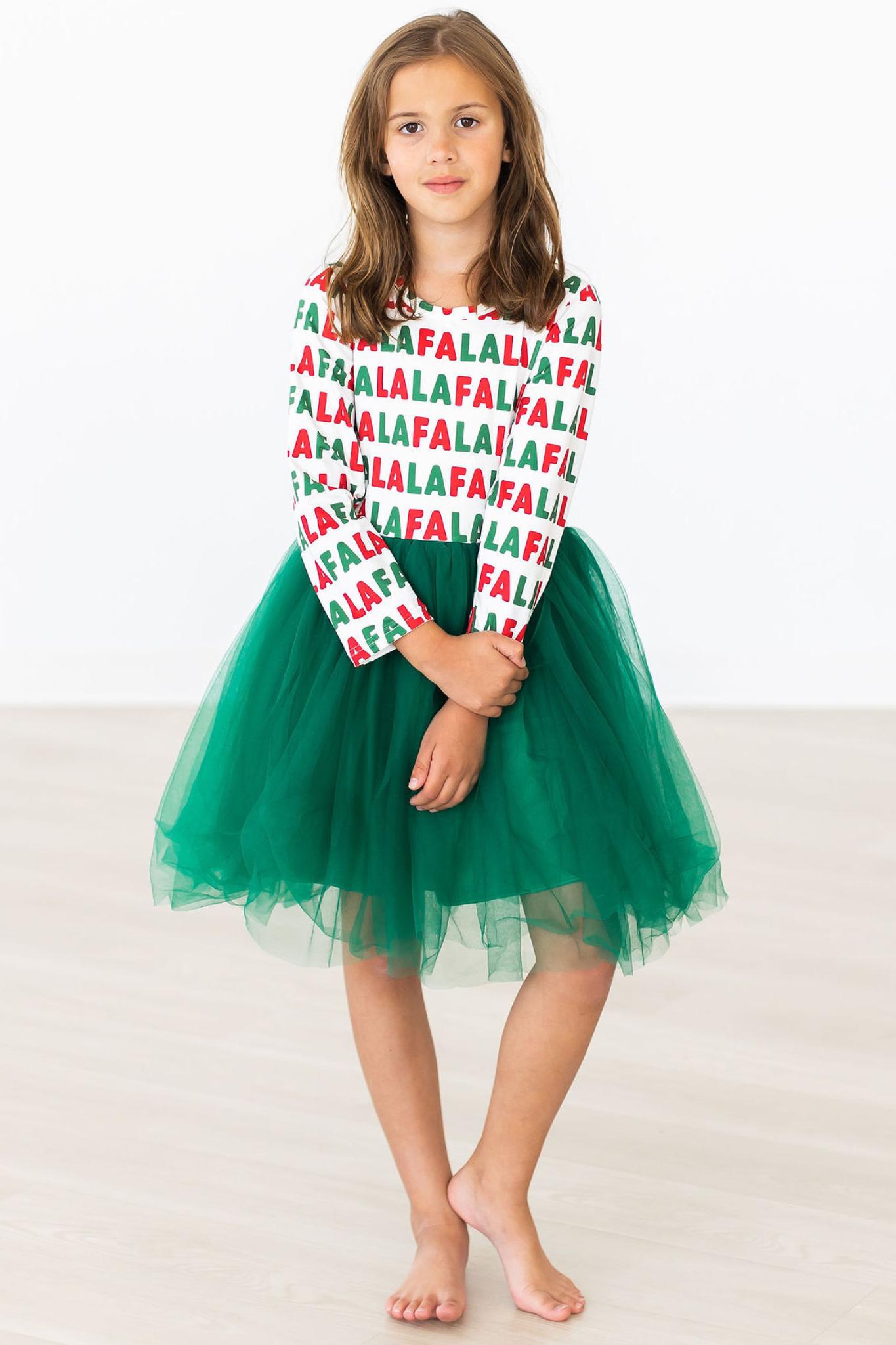 Fa la la L/S Tutu Dress-Mila & Rose ®