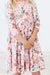 Pumpkin Floral 3/4 Sleeve Pocket Twirl Dress-Mila & Rose ®