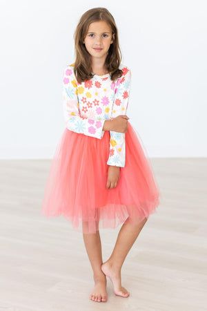 Sweet Pea L/S Tutu Dress-Mila & Rose ®