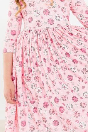 You Make Me Happy Pocket Twirl Dress-Mila & Rose ®