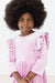 Carnation Pink Velvet Ruffle Twirl Dress-Mila & Rose ®