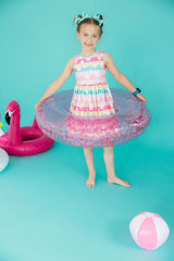 Aqua Grosgrain Hair Bow-Mila & Rose ®