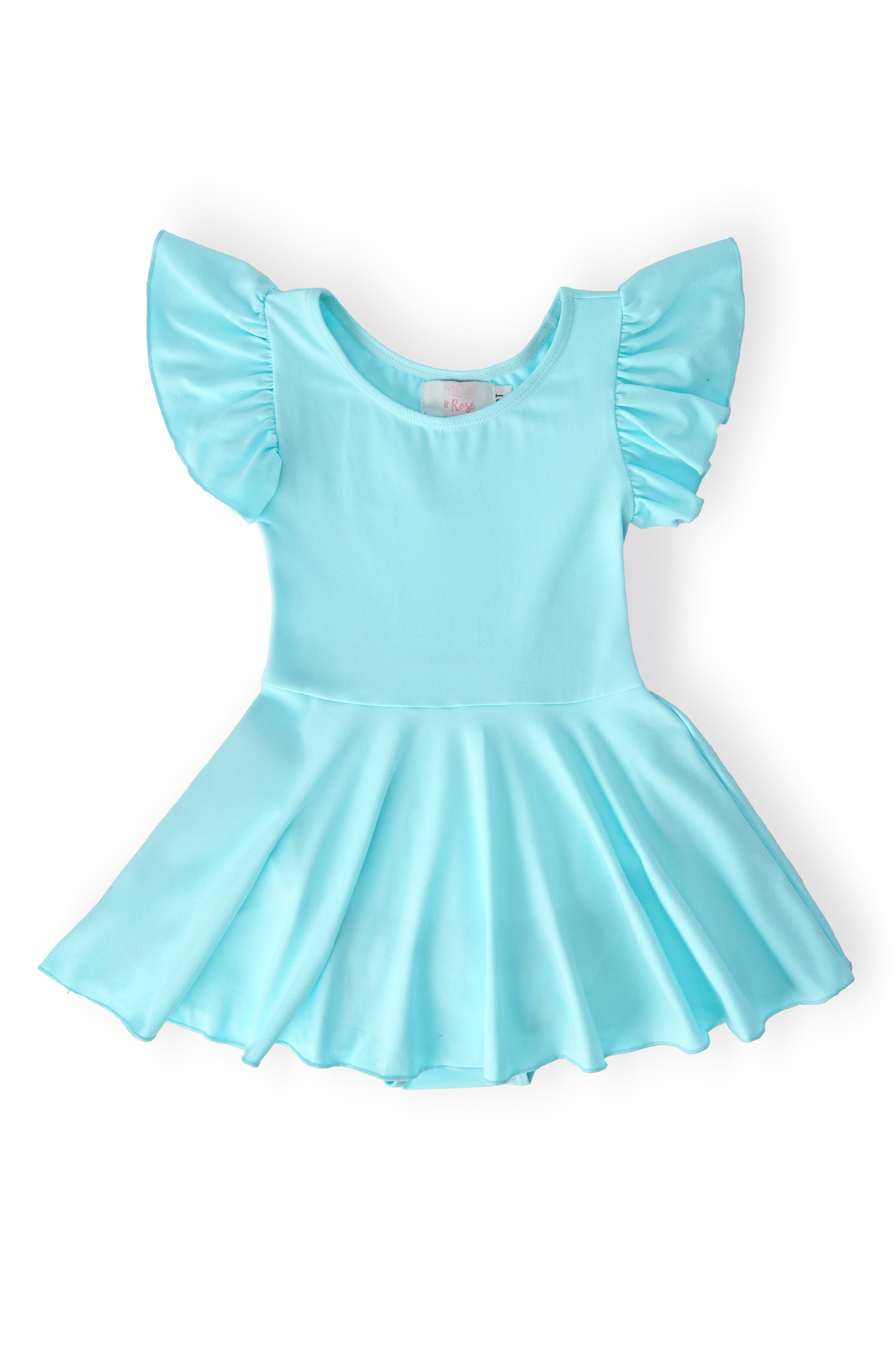Aqua S/S Twirl Leotard-Mila & Rose ®