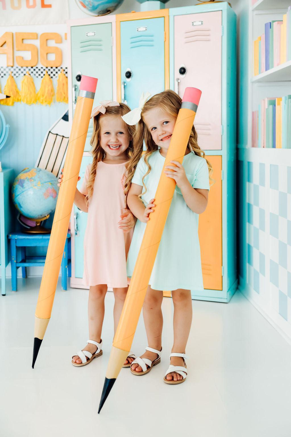 Peach T-Shirt Dress-Mila & Rose ®