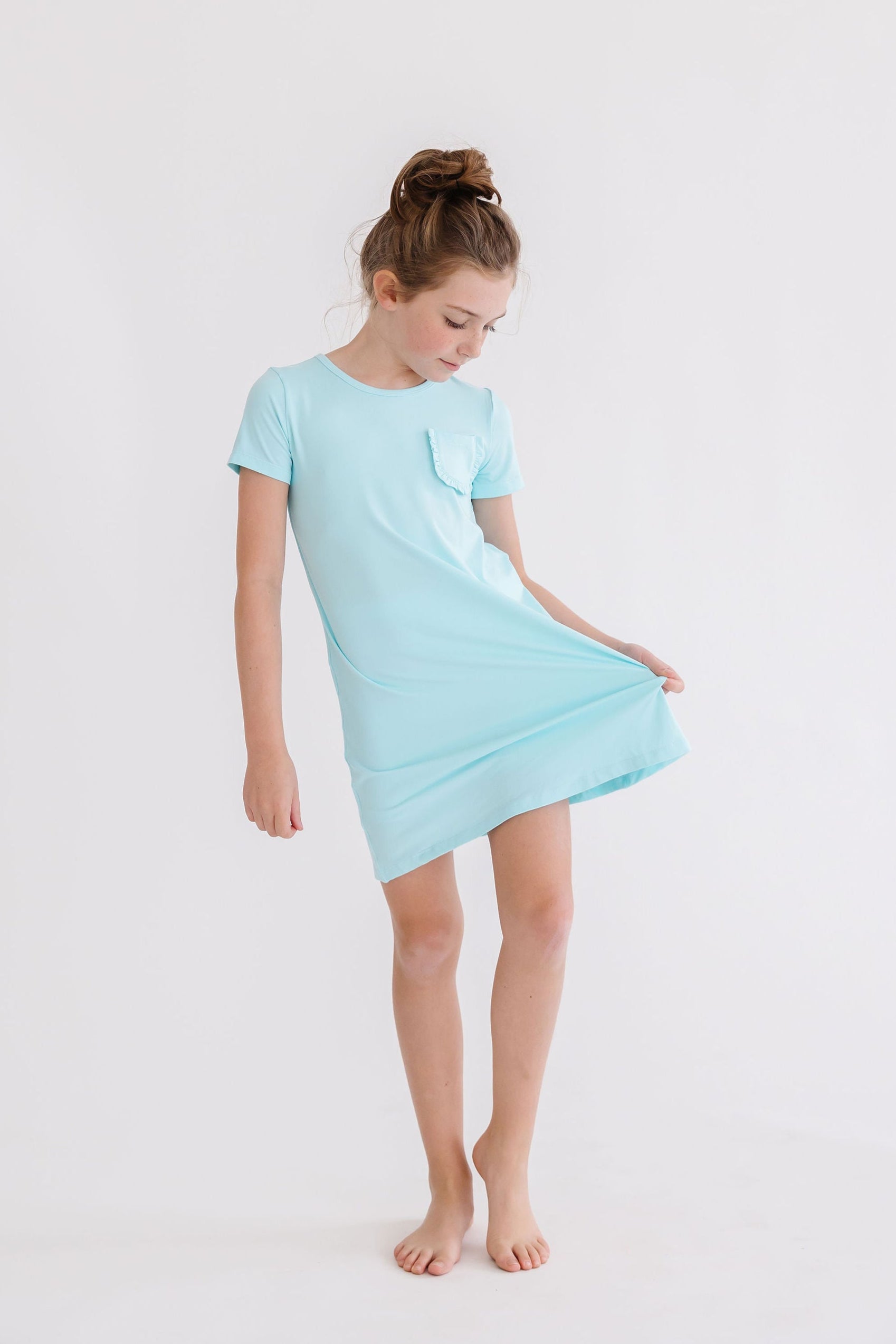 Aqua T-Shirt Dress | Mila & Rose Aqua T-Shirt Dress | Mila & Rose
