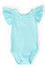 Aqua S/S Flutter Sleeve Leotard-Mila & Rose ®