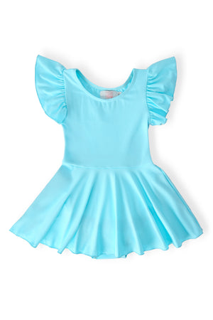 Aqua S/S Twirl Leotard-Mila & Rose ®