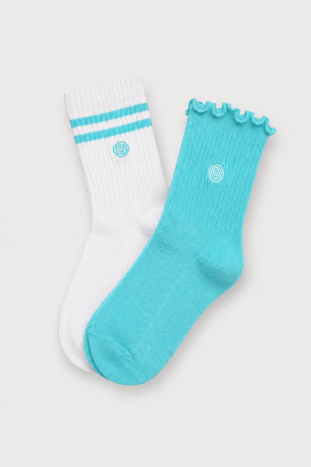 Aqua Sweet & Sporty Sock Set-Mila & Rose ®