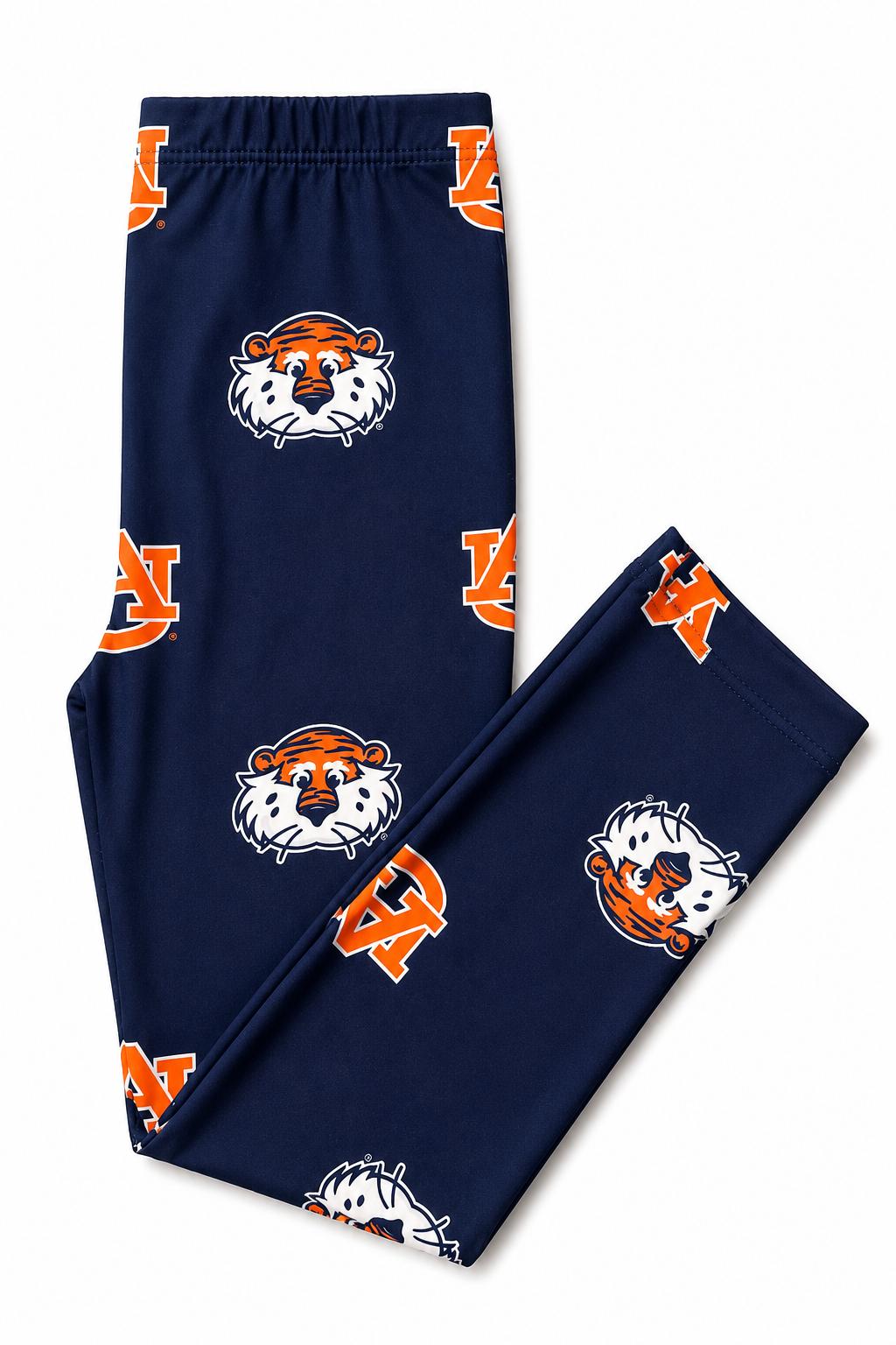 Auburn Blue Aubie Leggings-Mila & Rose ®