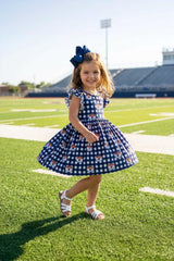 (R) Auburn Plaid Aubie Flutter Twirl Dress-Mila & Rose ®