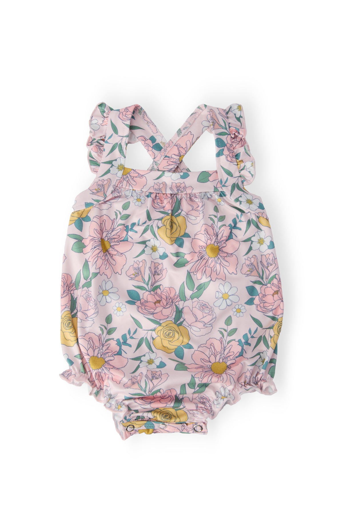Autumn Breeze Ruffle Cross Back Romper-Mila & Rose ®