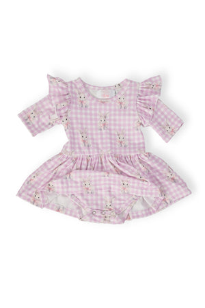 Baby Bunnies 3/4 Sleeve Flutter Twirl Bodysuit-Mila & Rose ®
