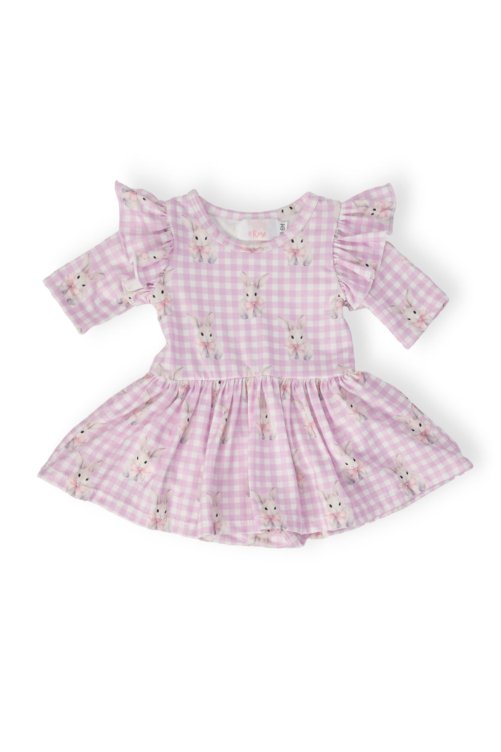 Baby Bunnies 3/4 Sleeve Flutter Twirl Bodysuit-Mila & Rose ®