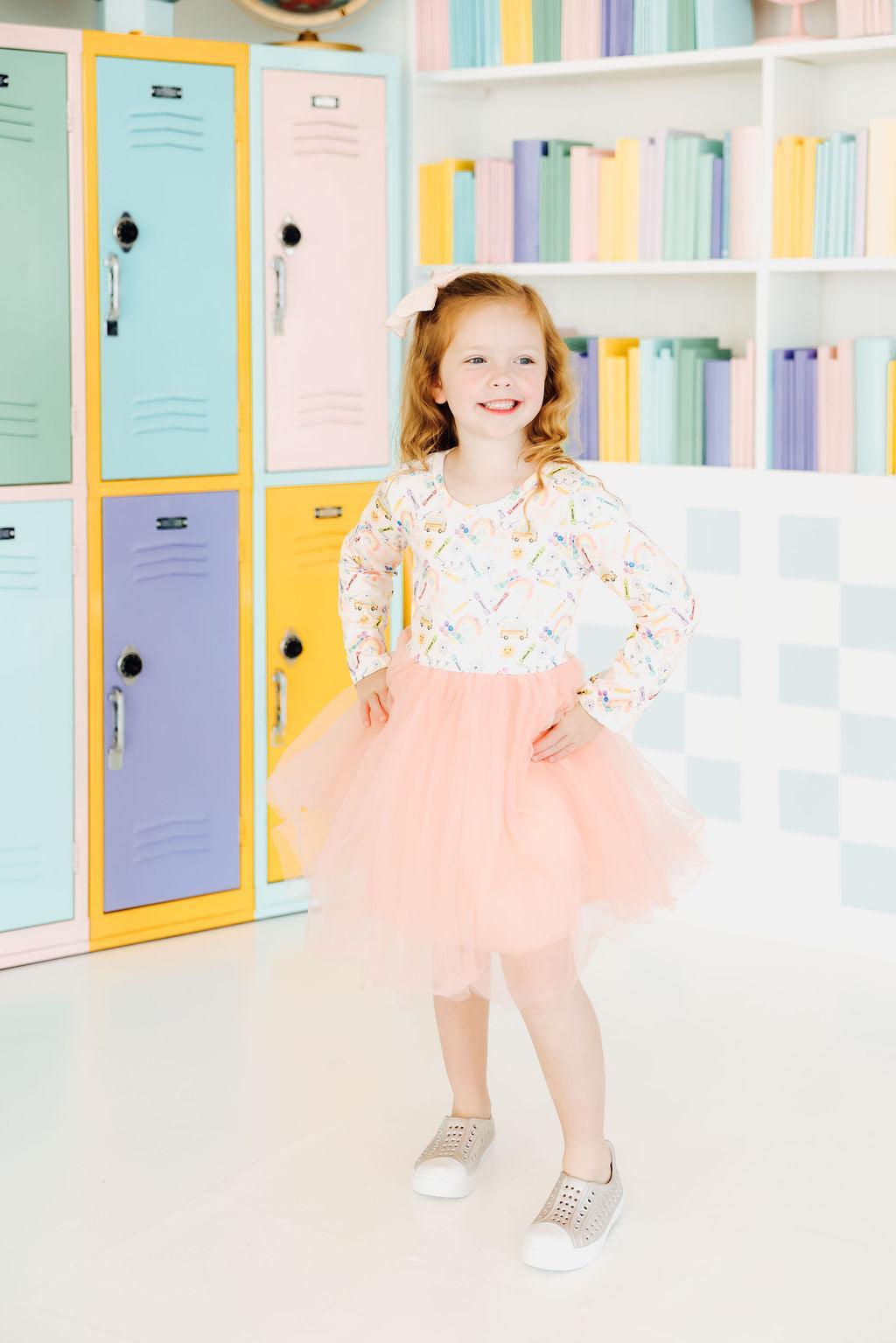 Back to School L/S Tutu Dress-Mila & Rose ®