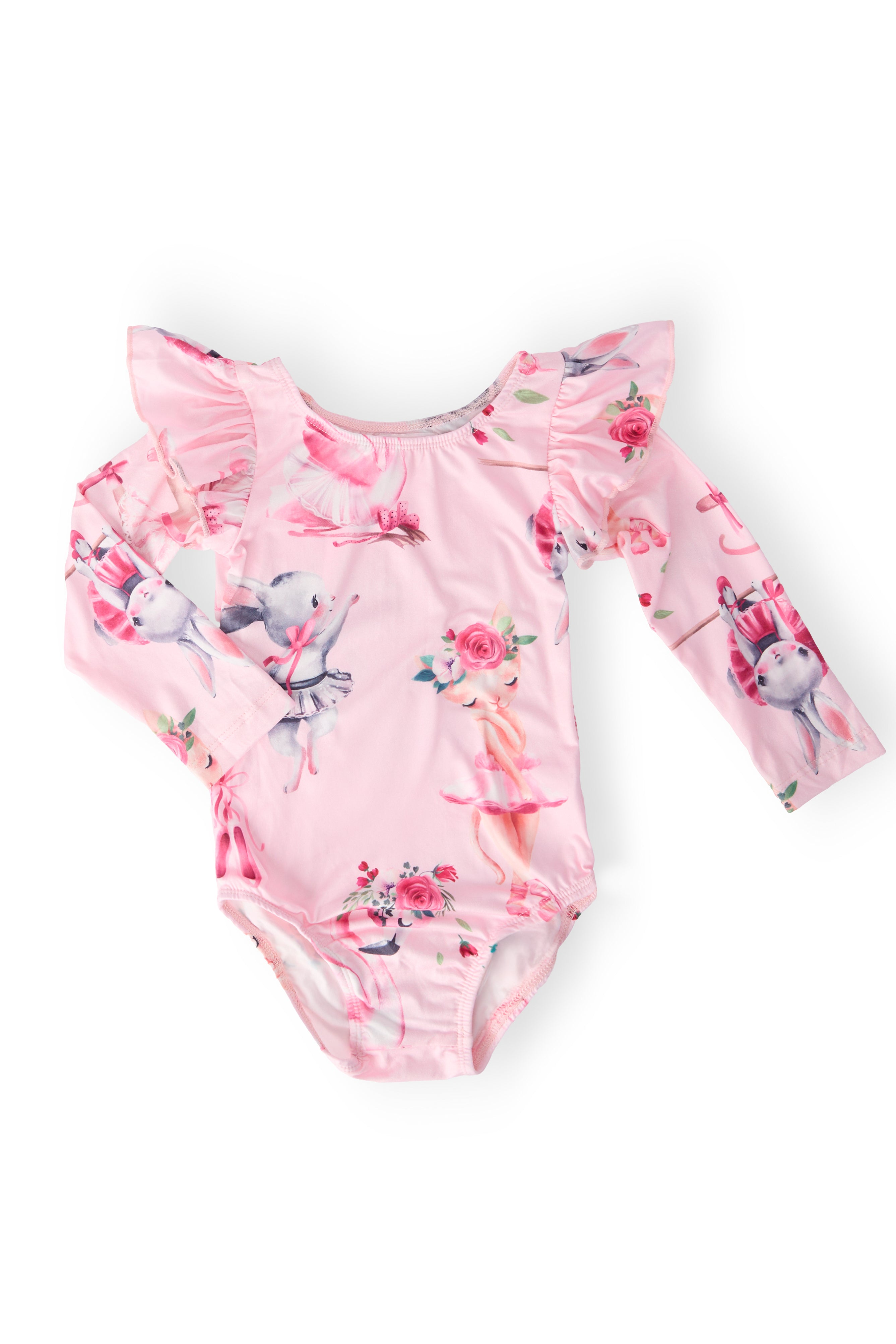 Ballet Beauties L/S Flutter Sleeve Leotard-Mila & Rose ®