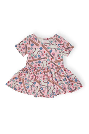Batter Up S/S Twirl Bodysuit-Mila & Rose ®