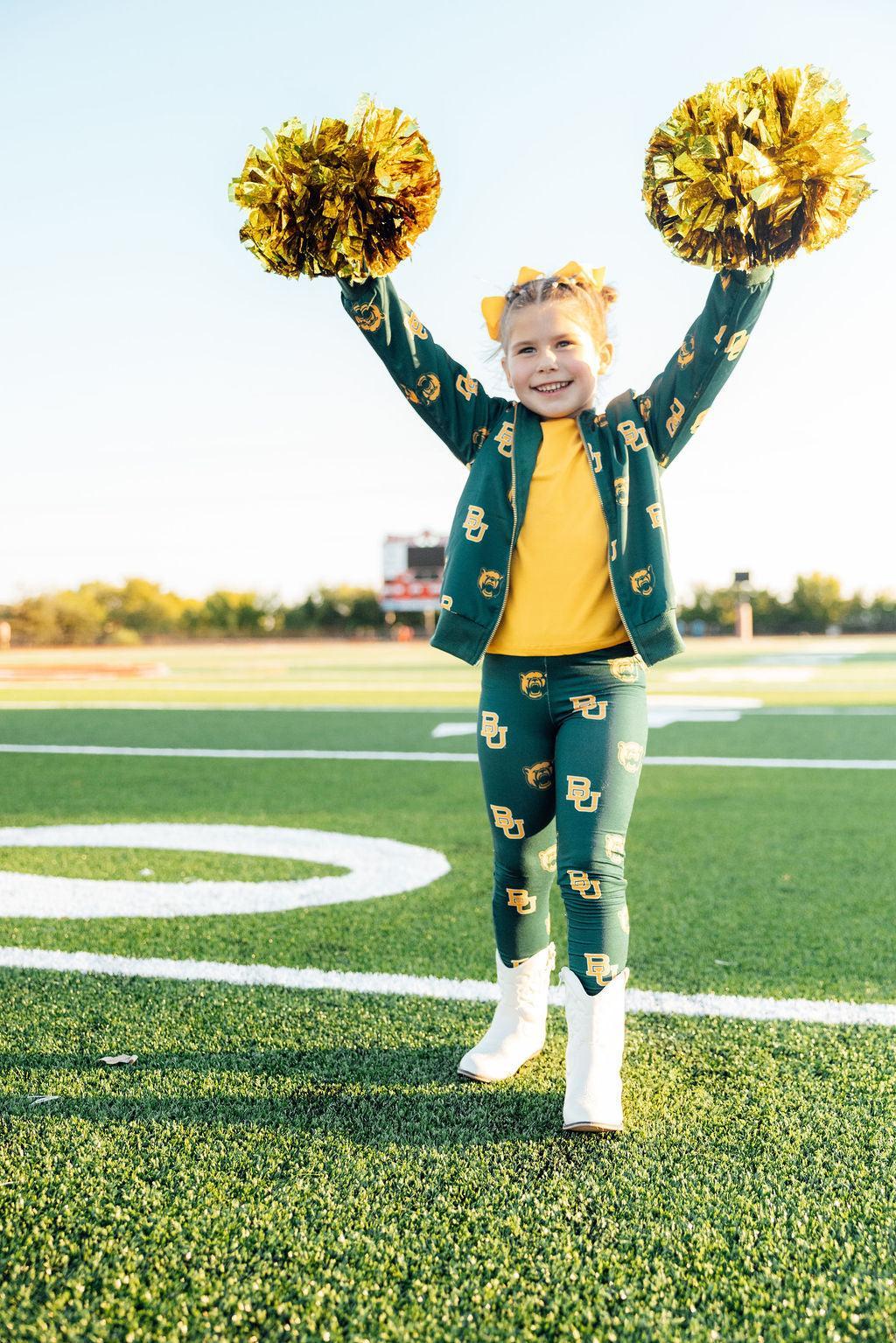 Baylor Green Bear Leggings-Mila & Rose ®