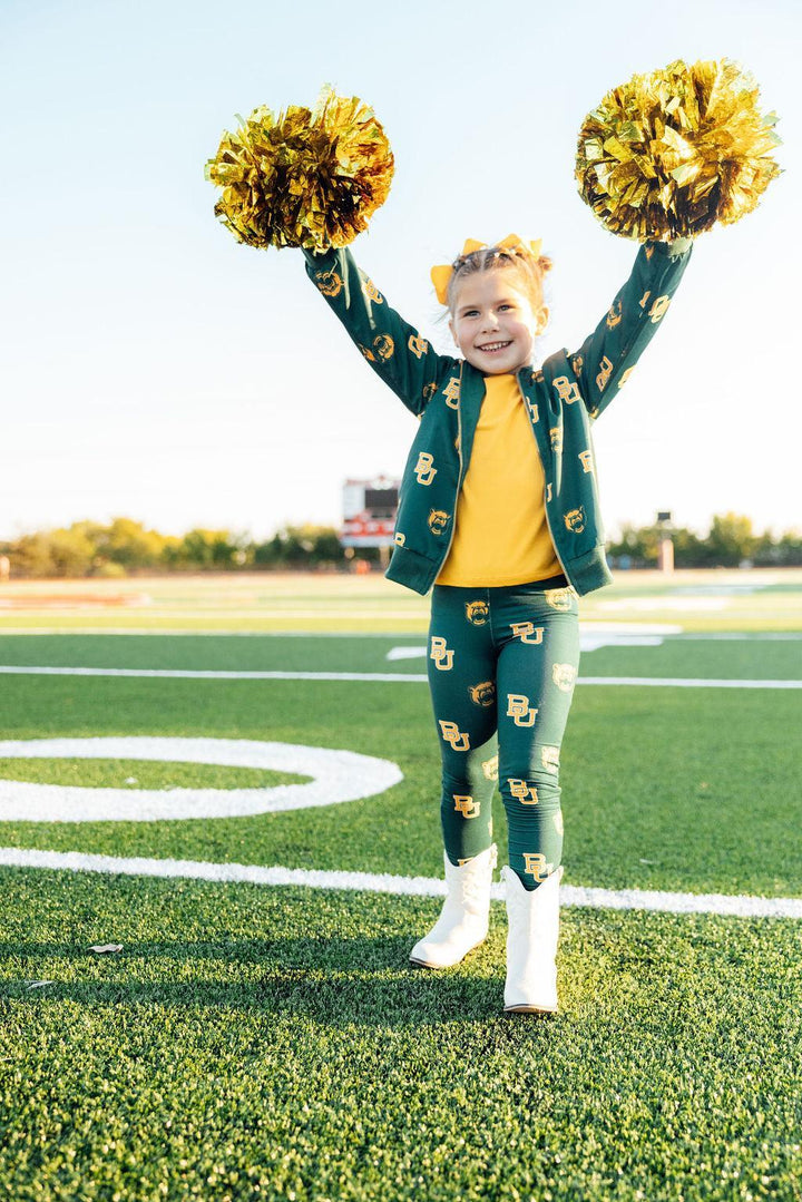 Baylor Green Bear Leggings-Mila & Rose ®