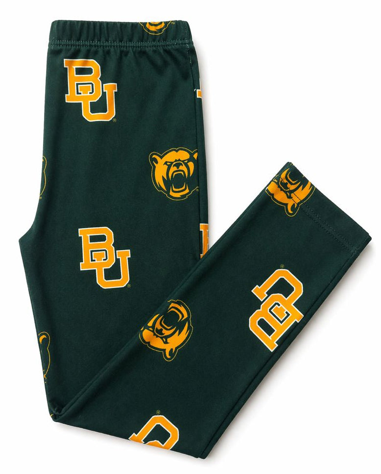 Baylor Green Bear Leggings-Mila & Rose ®
