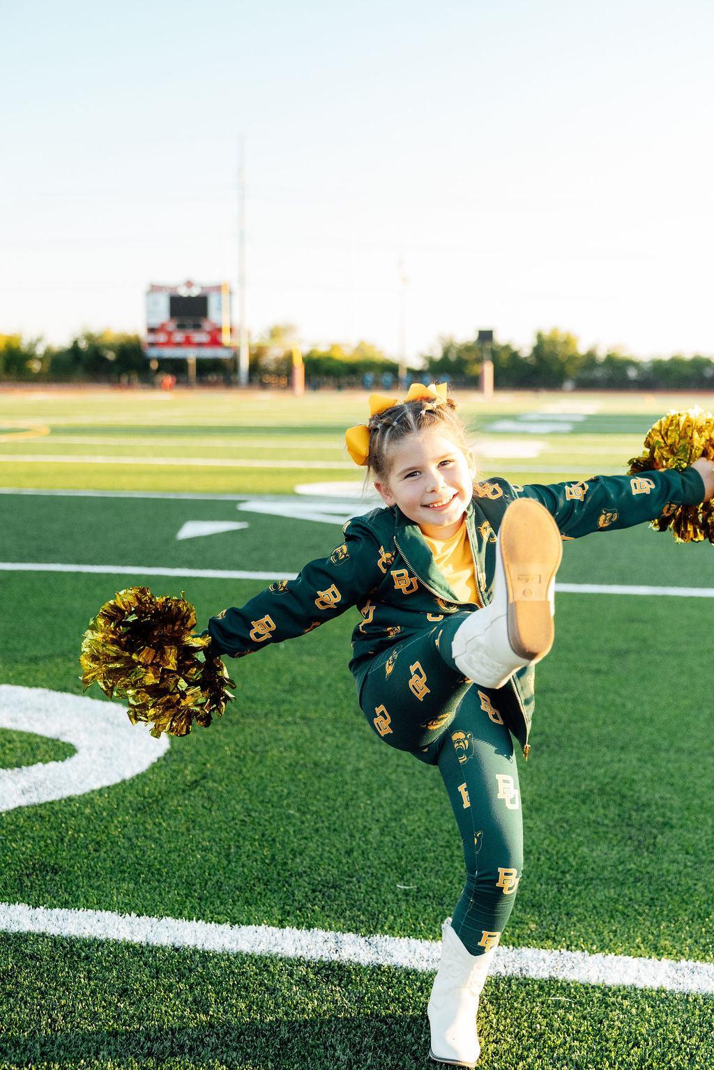 Baylor Green Bear Satin Jacket-Mila & Rose ®