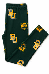 Baylor Green Bear Leggings-Mila & Rose ®