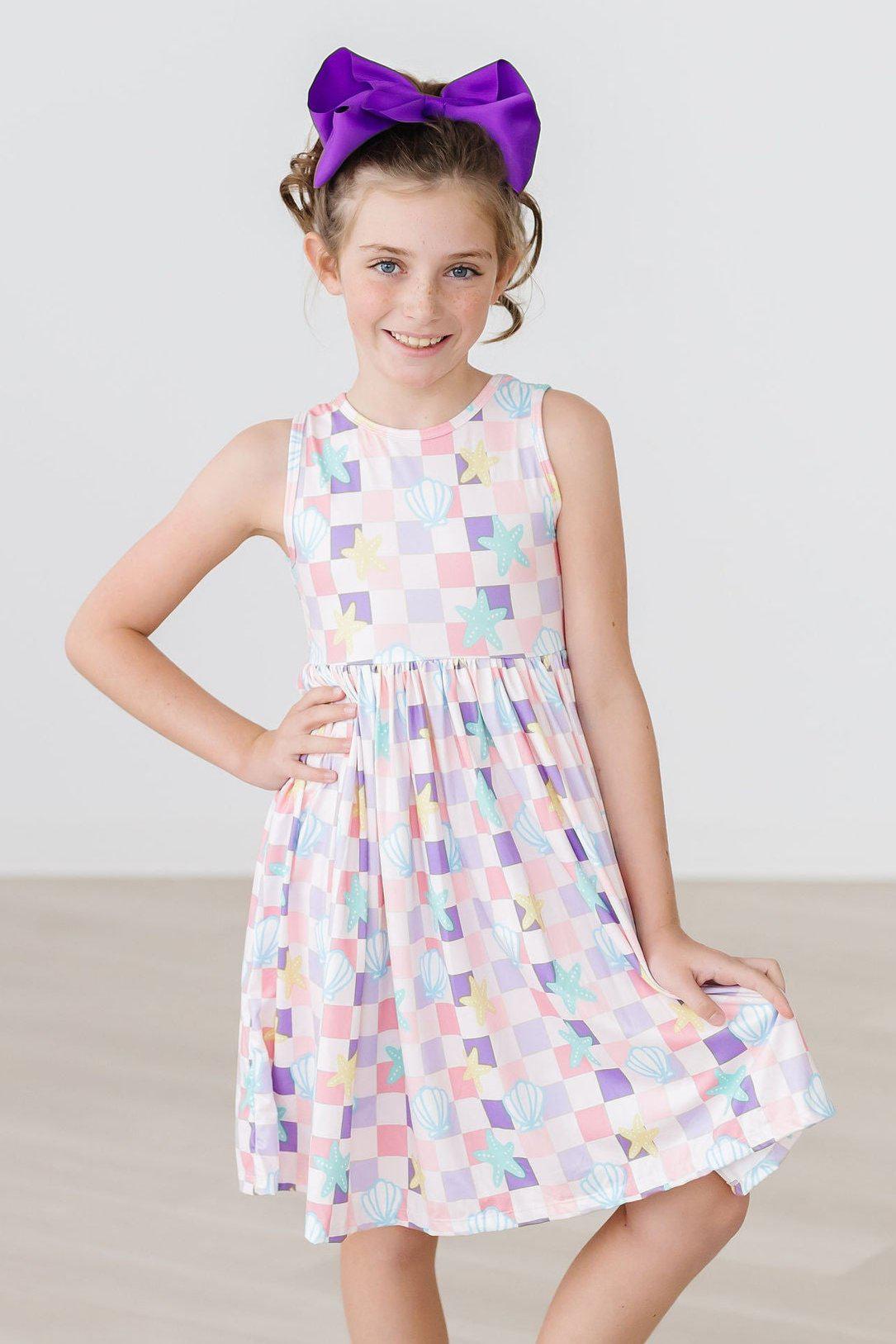 Girls' Beach Days Tank Twirl Dress Size: 7/8 By Mila & Rose Girls' Beach Days Tank Twirl Dress Size: 7/8 By Mila & Rose