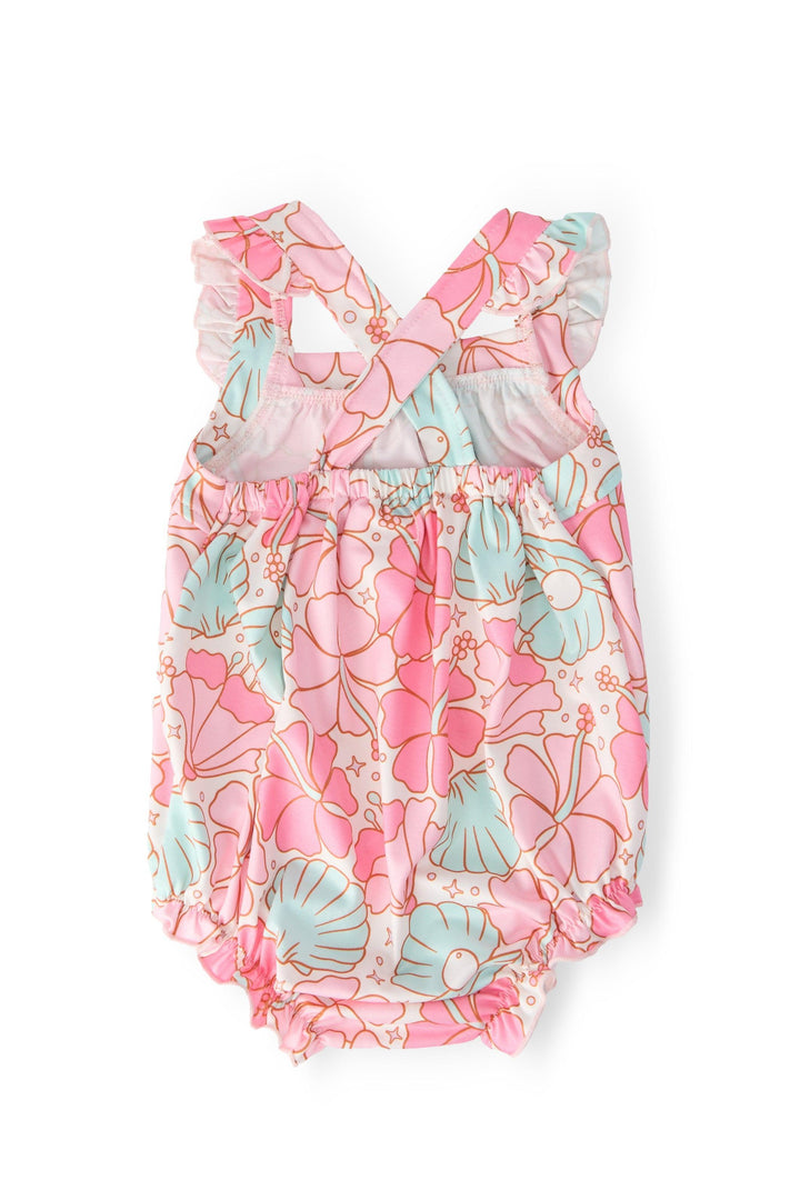 Beach Daze Ruffle Cross Back Romper-Mila & Rose ®