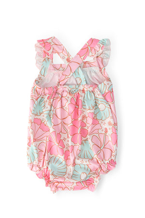 Beach Daze Ruffle Cross Back Romper-Mila & Rose ®