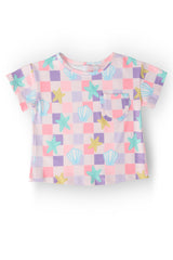 Beach Days Ruffle Pocket Tee-Mila & Rose ®