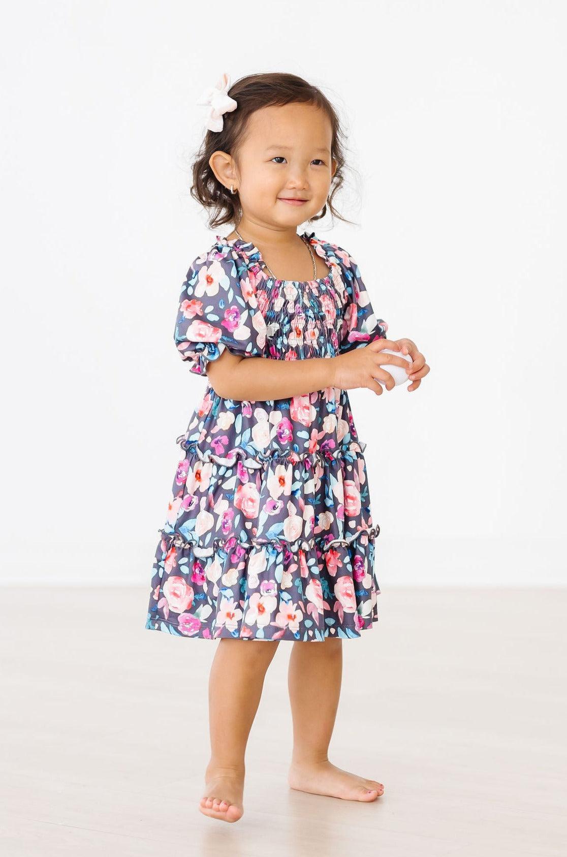 Beauty in Bloom Smocked Ruffle Dress-Mila & Rose ®