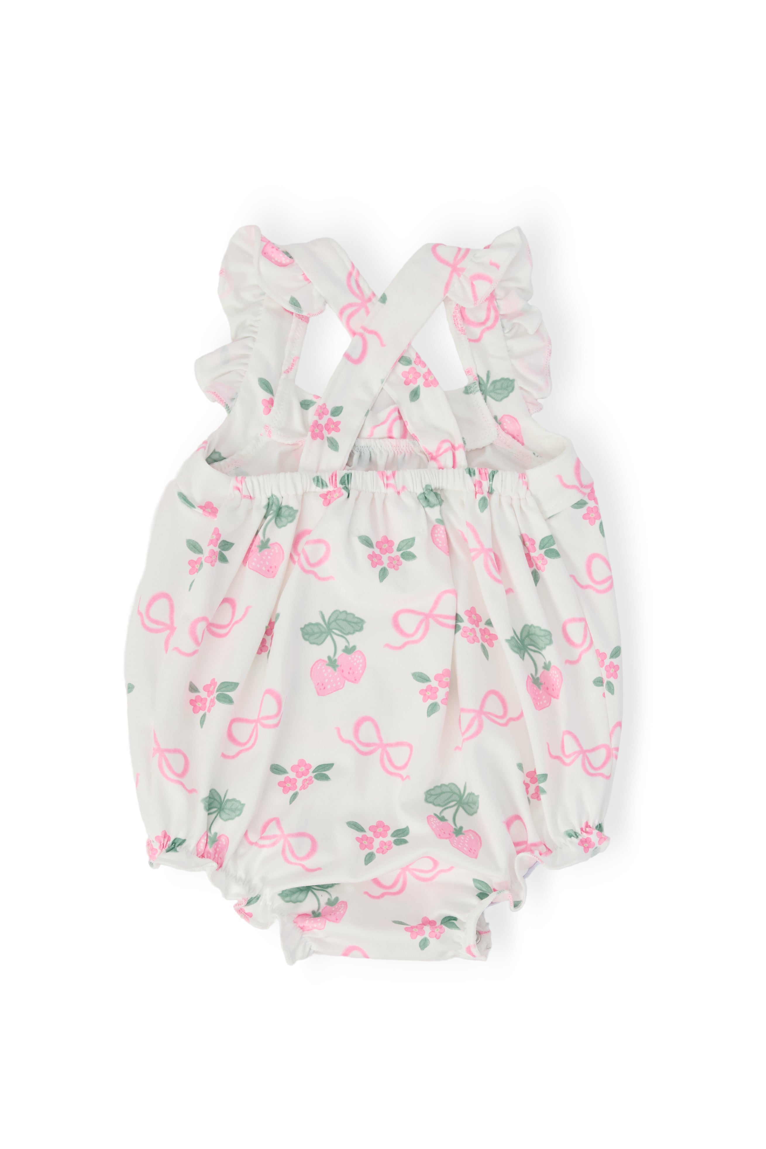 Berries & Bows Ruffle Cross Back Romper-Mila & Rose ®