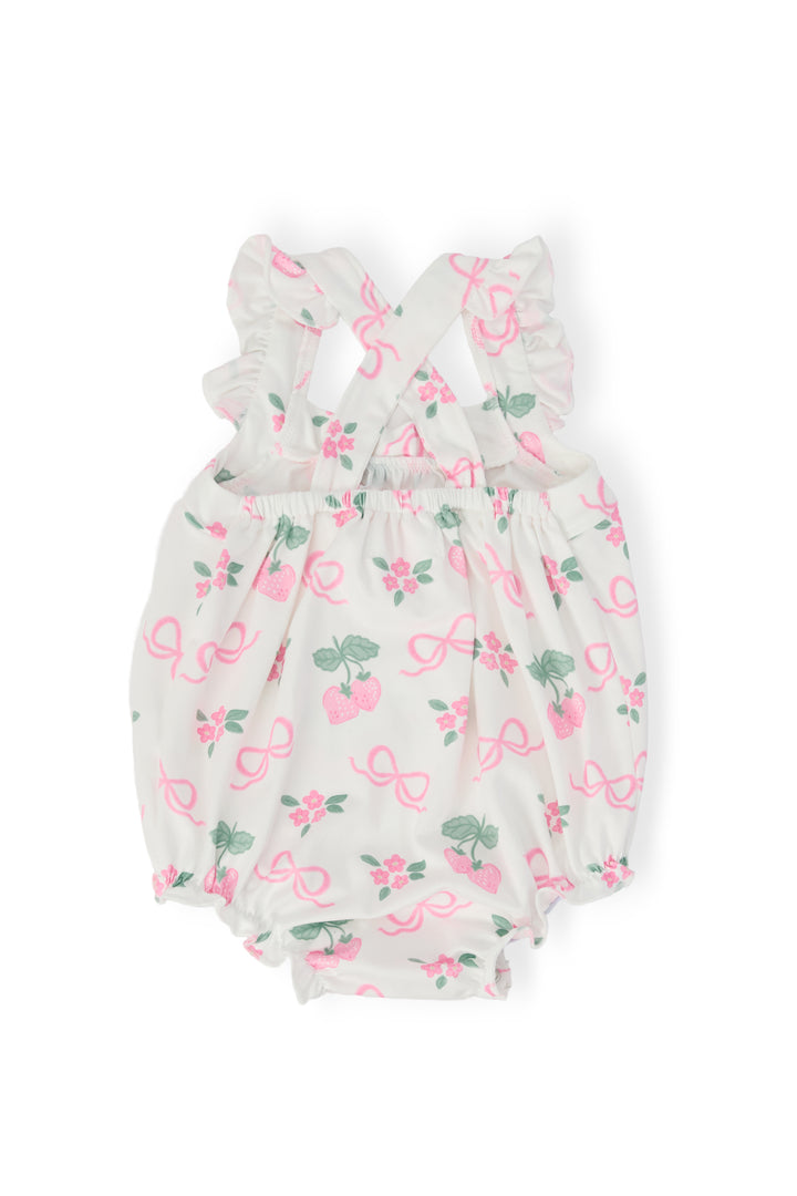 Berries & Bows Ruffle Cross Back Romper-Mila & Rose ®
