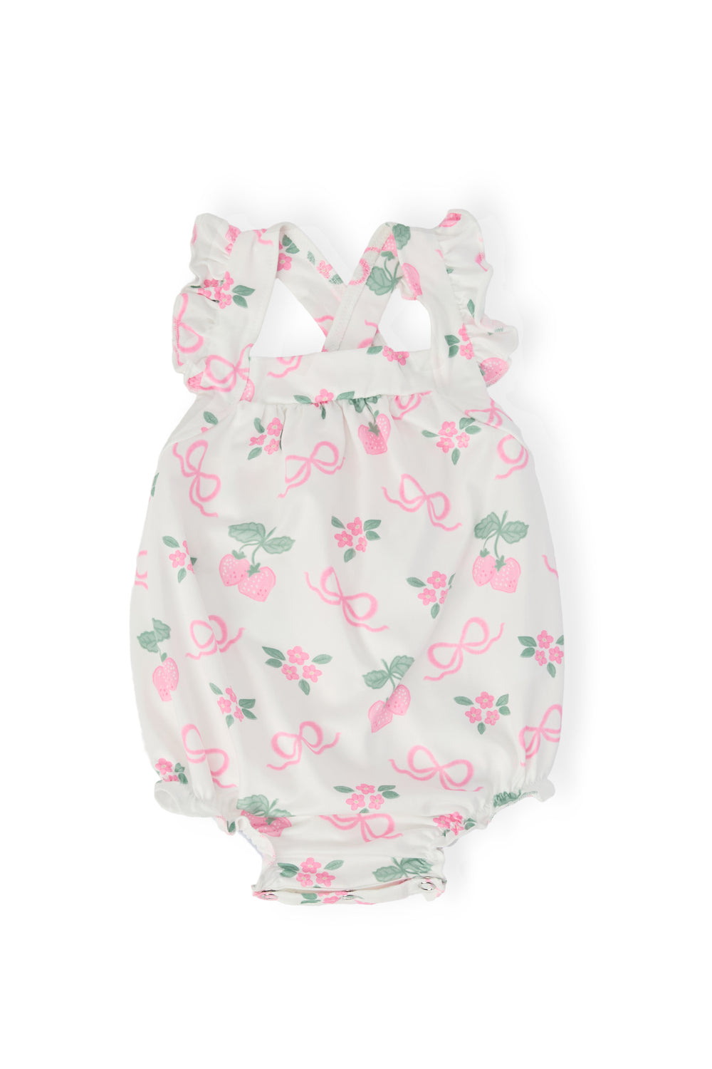 Berries & Bows Ruffle Cross Back Romper-Mila & Rose ®
