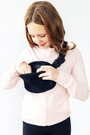 Black Fleece Belt Bag-Mila & Rose ®