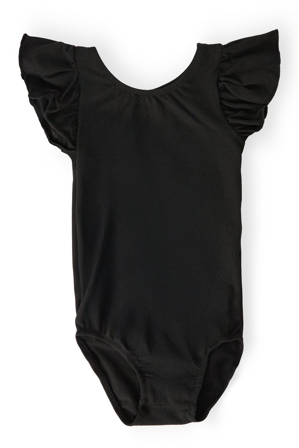 Black S/S Flutter Sleeve Leotard-Mila & Rose ®