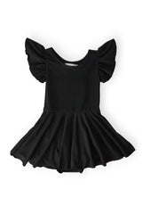 Black S/S Twirl Leotard-Mila & Rose ®
