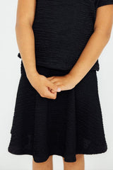 Black Scrunchy Twirl Skort-Mila & Rose ®