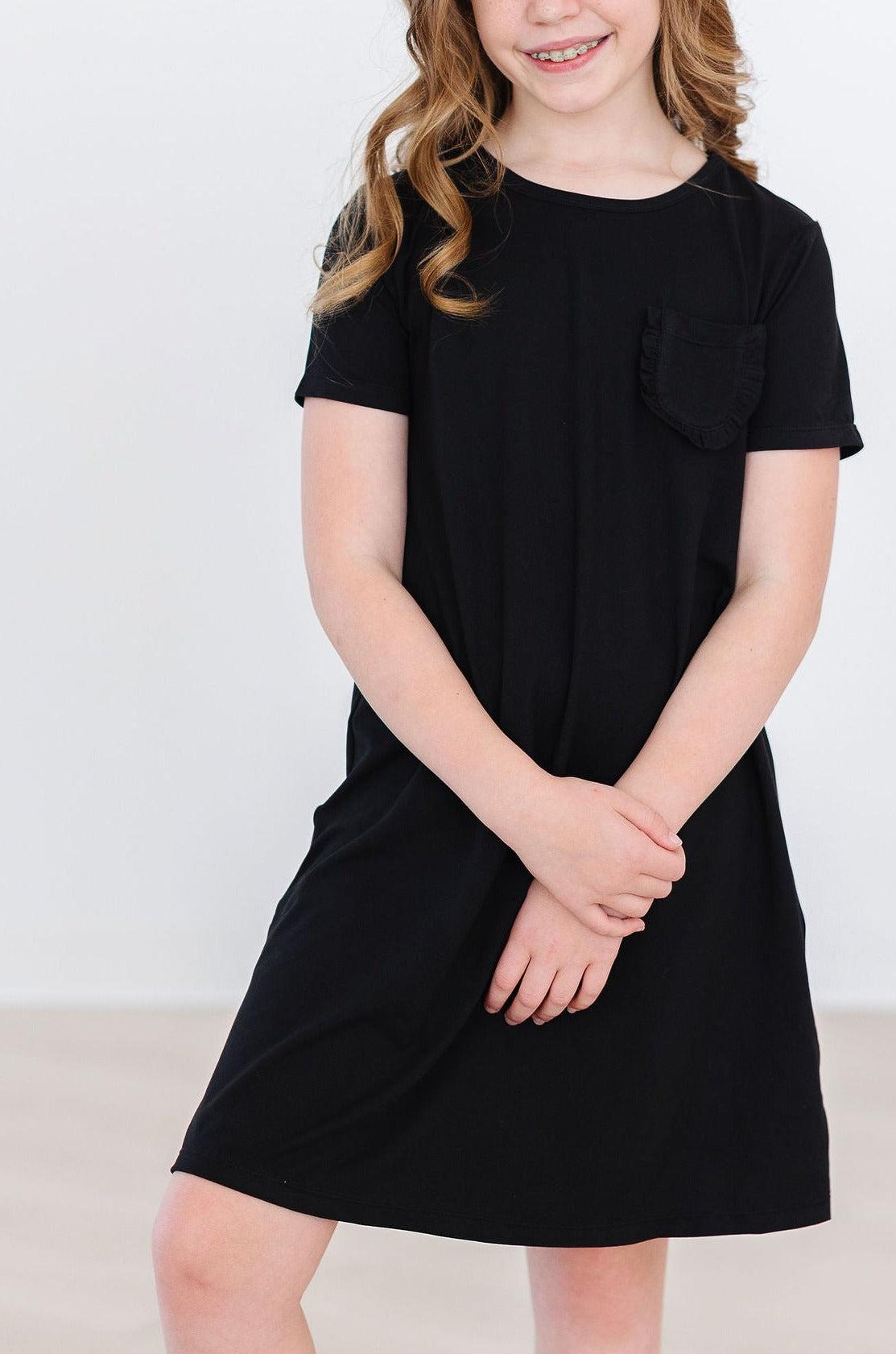 Black T-Shirt Dress | Mila & Rose Black T-Shirt Dress | Mila & Rose
