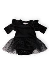 Black Velvet Tutu Bodysuit-Mila & Rose ®
